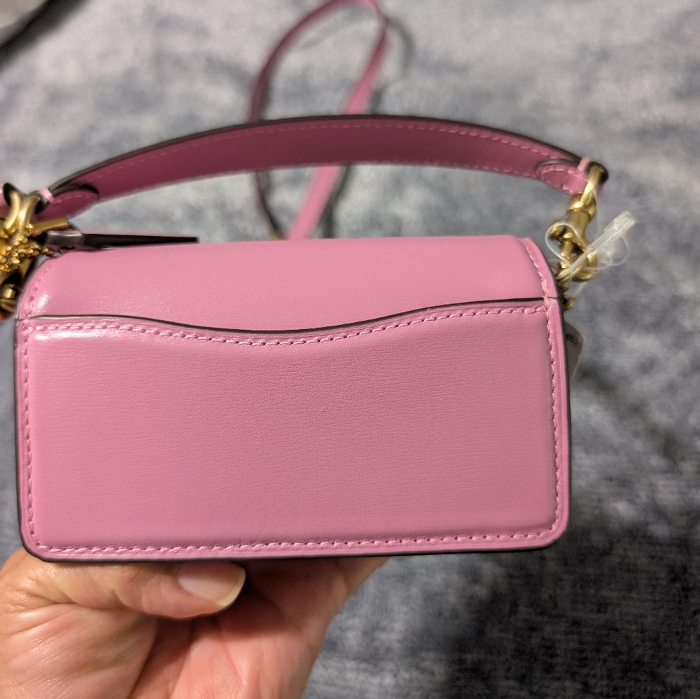 Coach Pink Leather Crossbody Bag - Picture 4 of 7